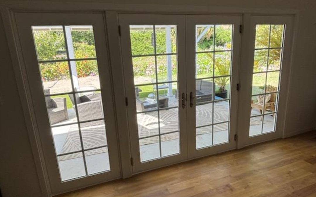 Professional window installation team at My Window Solutions fixing a residential window in Newbury Park